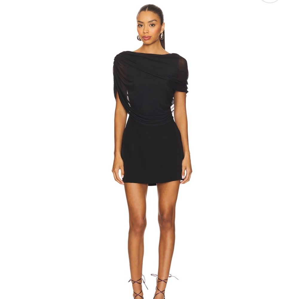 Superdown Bailey Mini Dress in Black